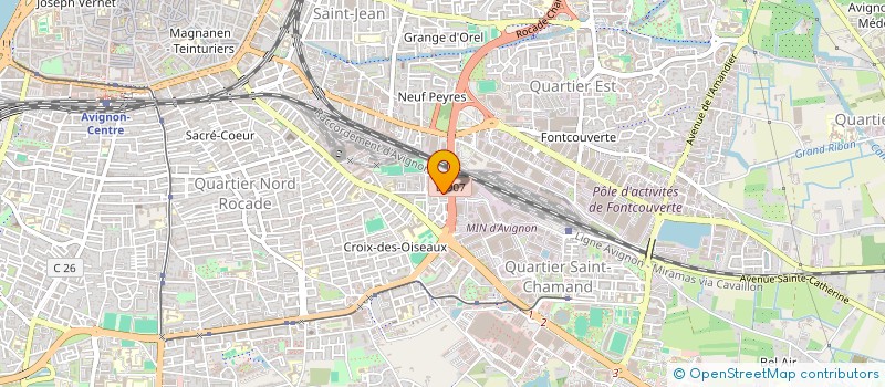 localisation de l'entreprise HZI MACONNERIE  AVIGNON