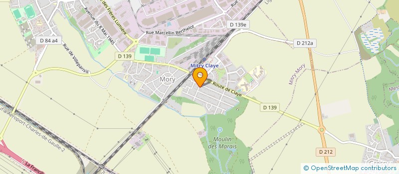 localisation de l'entreprise HZME  MITRY-MORY