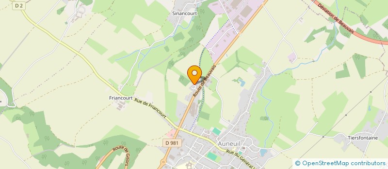 localisation de l'entreprise HZNM  GOINCOURT