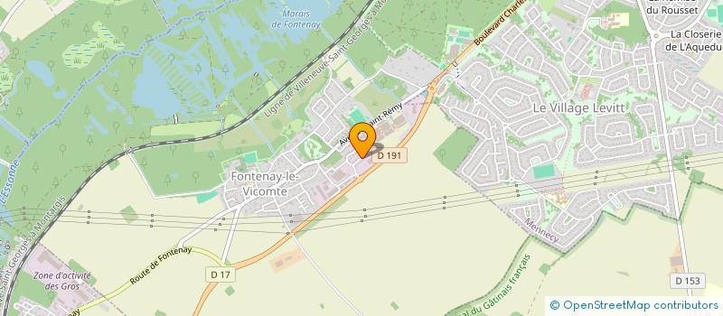 localisation de l'entreprise HZO PLOMBERIE à FONTENAY-LE-VICOMTE