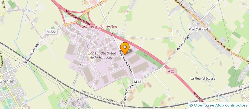 localisation de l'entreprise HZPC FRANCE  LA CHAPELLE-D'ARMENTIERES