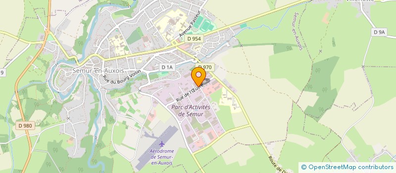 localisation de l'entreprise I 2 A INFORMATIQUE  SEMUR-EN-AUXOIS