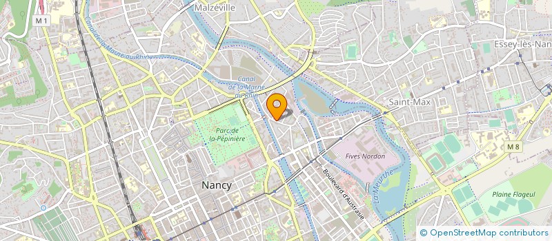 localisation de l'entreprise I 2 E  NANCY