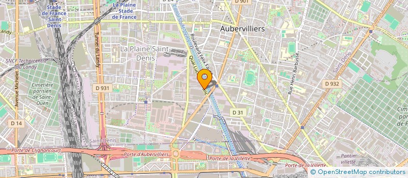 localisation de l'entreprise I.A  AUBERVILLIERS