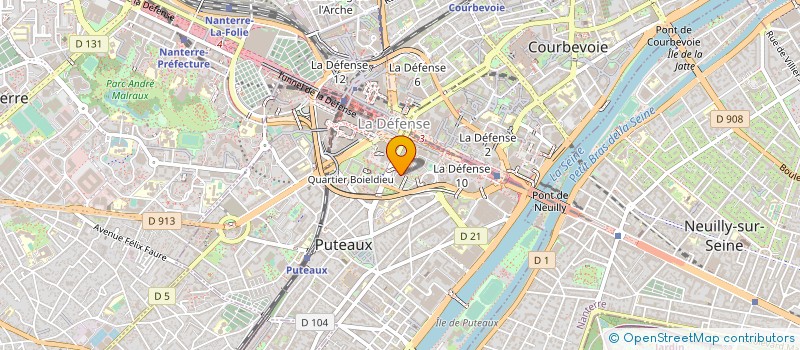 localisation de l'entreprise I.A.C. FARNA INTERNATIONAL à PUTEAUX