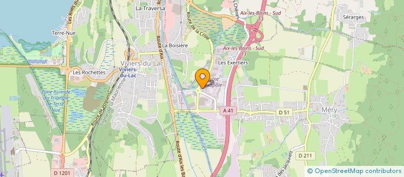 localisation de l'entreprise I.A.D.S. - IMMOBILIERE DE L'AIN ET DES SAVOIES à MERY