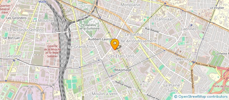 localisation de l'entreprise I.A.ELEC69  LYON