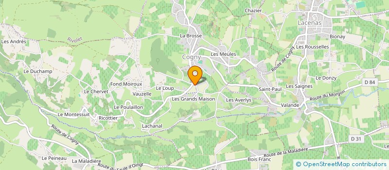 localisation de l'entreprise I & A IMMOBILIER  COGNY