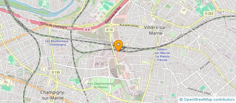 localisation de l'entreprise I A M S  VILLIERS-SUR-MARNE