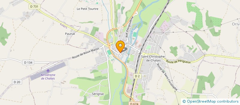 localisation de l'entreprise I&A RICHARD à CHALAIS