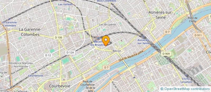 localisation de l'entreprise I-AFRICA à COURBEVOIE