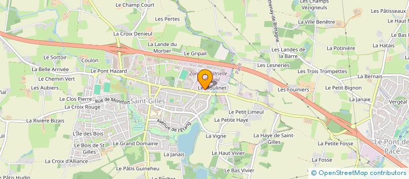 localisation de l'entreprise I AND J  SAINT-GILLES