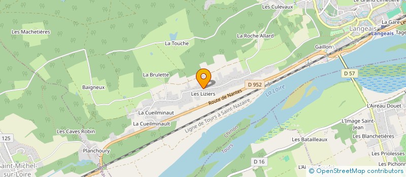 localisation de l'entreprise I.B  LANGEAIS