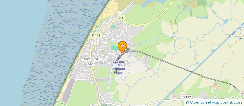 localisation de l'entreprise I & B à CAYEUX-SUR-MER