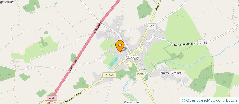 localisation de l'entreprise I.B.A  MASSAY