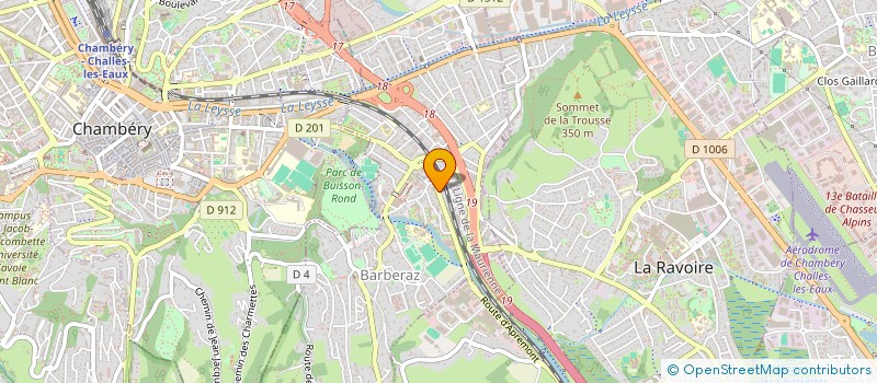 localisation de l'entreprise I.B.A.  BARBERAZ