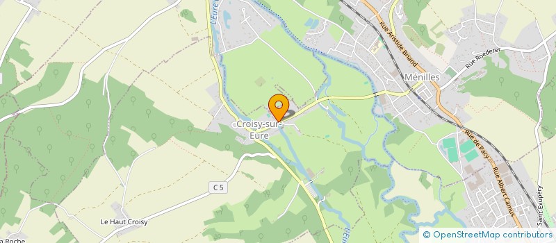 localisation de l'entreprise I.B.C.F  CROISY-SUR-EURE