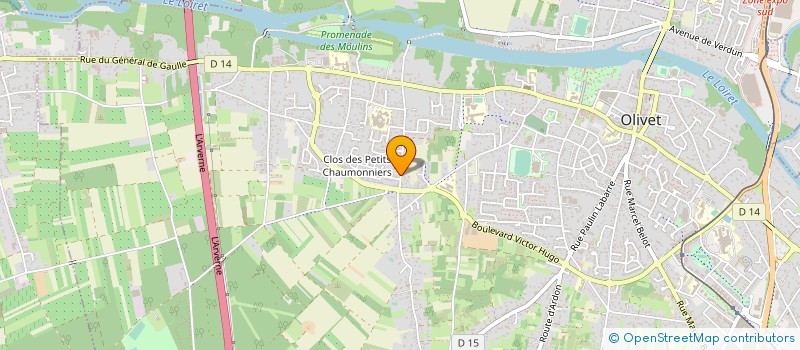 localisation de l'entreprise I.B.CONCEPT à OLIVET