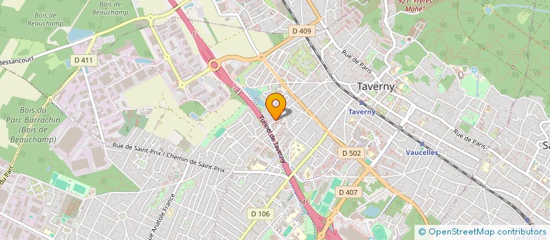 localisation de l'entreprise I.B.E  TAVERNY