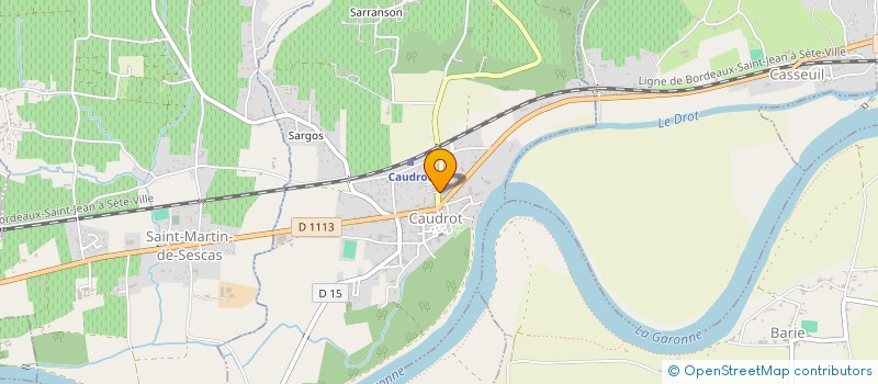 localisation de l'entreprise I.B.E.R. ELECTRONIQUE SARL  CAUDROT