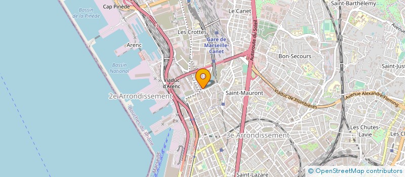 localisation de l'entreprise I.B.F. à MARSEILLE
