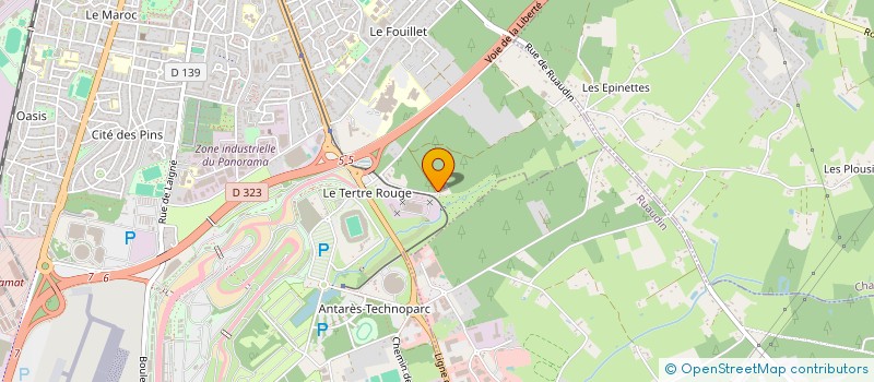 localisation de l'entreprise I.B.H  LE MANS