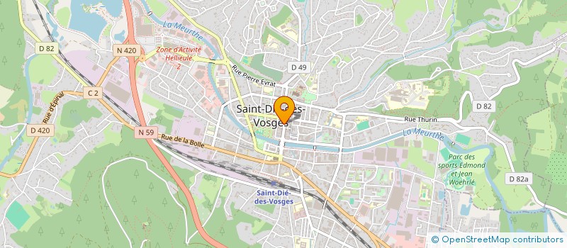 localisation de l'entreprise I.B.I.  SAINT-DIE-DES-VOSGES