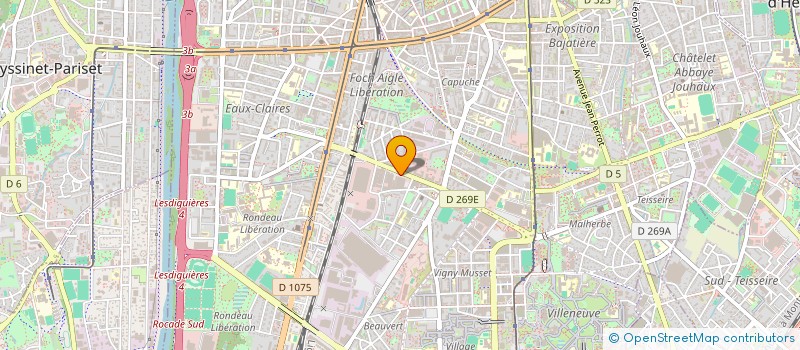 localisation de l'entreprise I.B-ISERE 38 à GRENOBLE