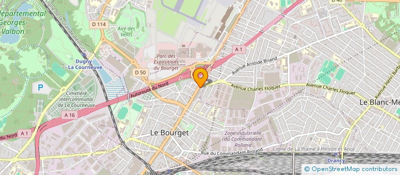 localisation de l'entreprise I.B.L. à LE BOURGET