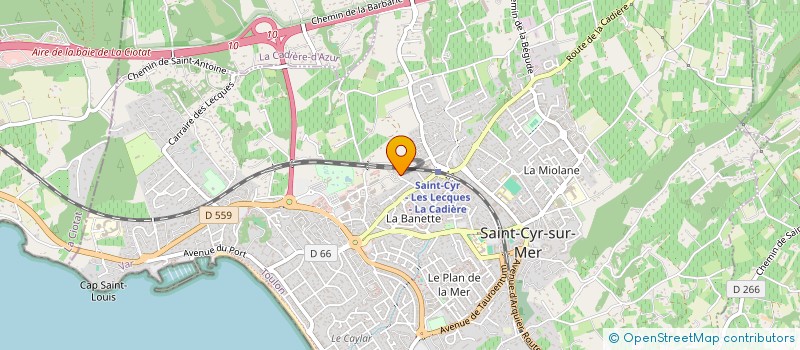 localisation de l'entreprise I.B MARINA à SAINT-CYR-SUR-MER