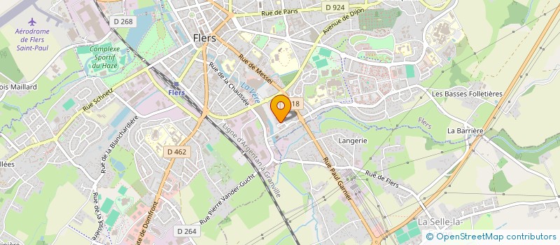 localisation de l'entreprise I.B.O ETANCHE à FLERS
