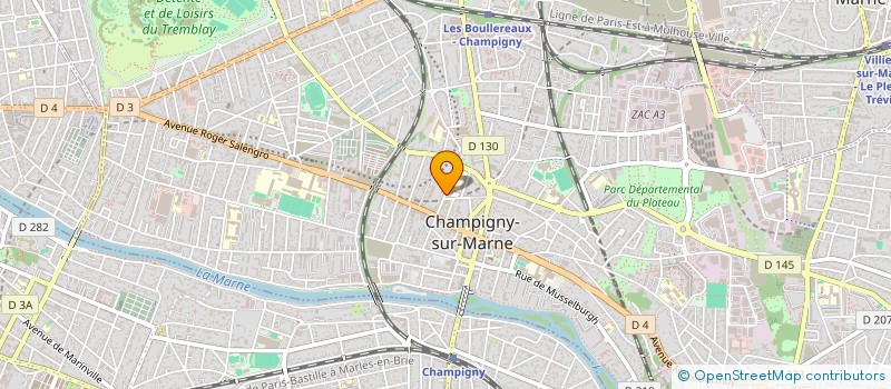 localisation de l'entreprise I&B PARIS à CHAMPIGNY-SUR-MARNE