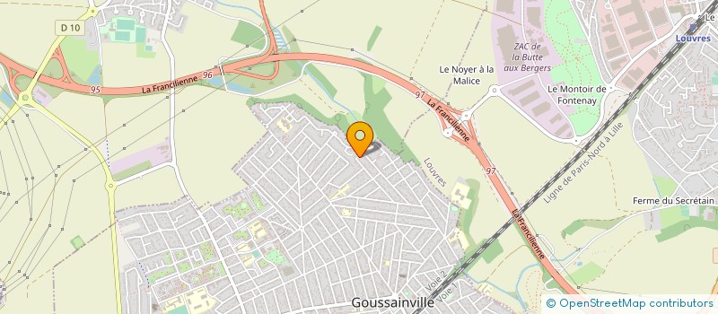 localisation de l'entreprise I B S  GOUSSAINVILLE