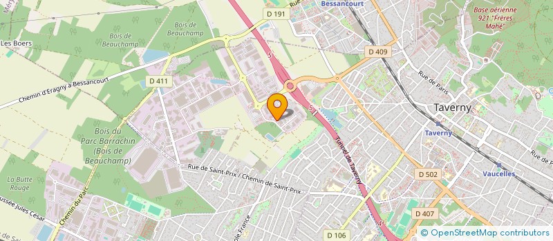 localisation de l'entreprise I. BADIS  TAVERNY