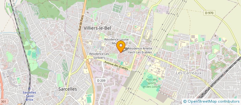 localisation de l'entreprise I BRIGANTINA  VILLIERS-LE-BEL