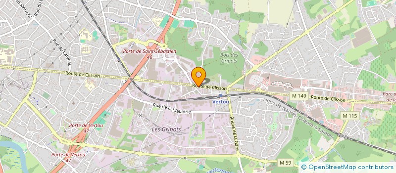 localisation de l'entreprise I.C.A. FINANCEMENTS  VERTOU