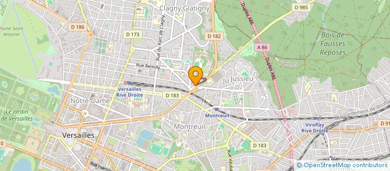 localisation de l'entreprise I.C.A.GESTION à VERSAILLES