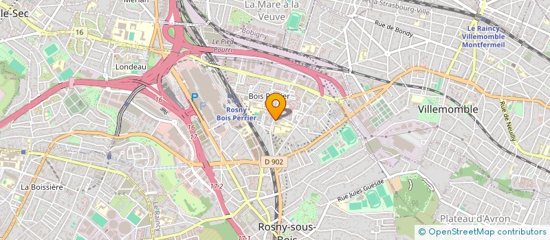 localisation de l'entreprise I C BAT à ROSNY-SOUS-BOIS