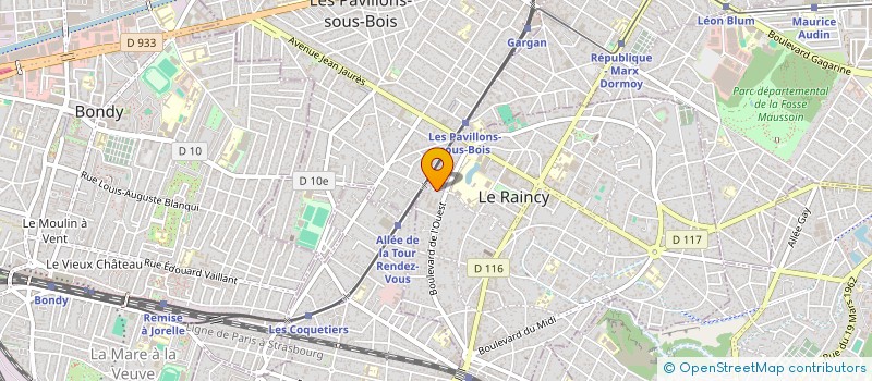 localisation de l'entreprise I C C 7 à LE RAINCY
