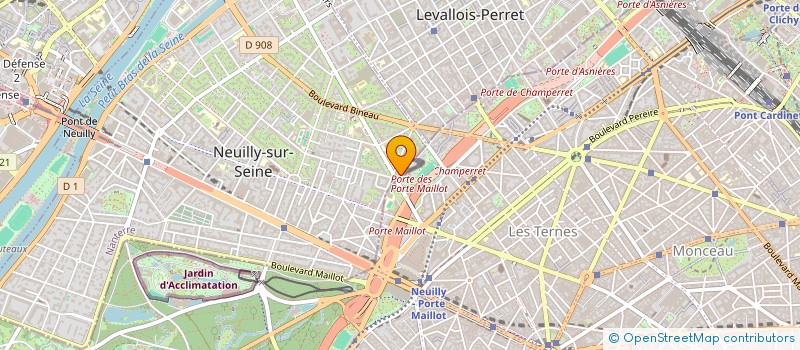 localisation de l'entreprise I.C.C. PARTNERS à NEUILLY-SUR-SEINE