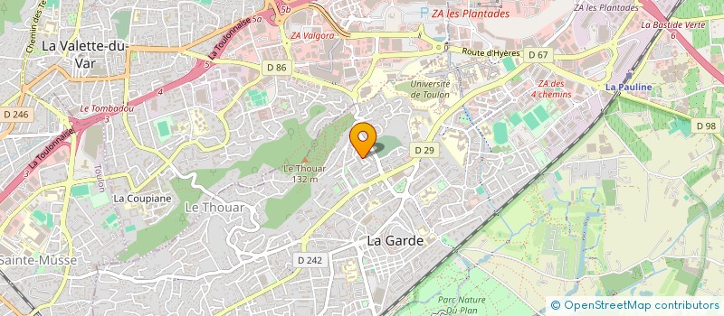 localisation de l'entreprise I C CARRELAGE  LA GARDE