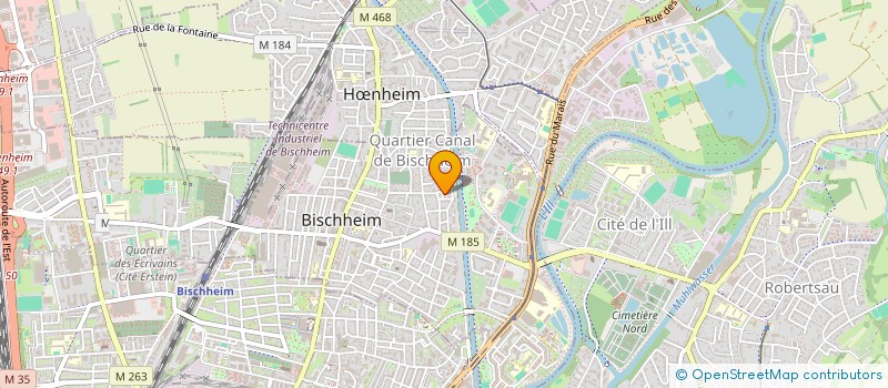 localisation de l'entreprise I.C. & CO  BISCHHEIM