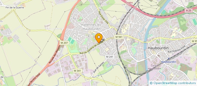 localisation de l'entreprise I.C.D.  HALLENNES-LEZ-HAUBOURDIN