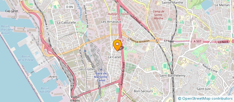 localisation de l'entreprise I.C.E à MARSEILLE 14EME