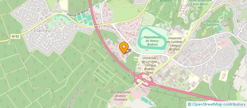 localisation de l'entreprise I C E FRANCE  VANDUVRE-LES-NANCY