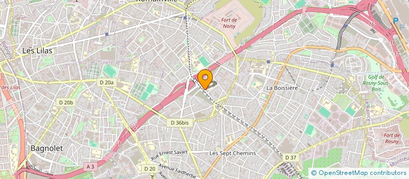 localisation de l'entreprise I.C.E.M. CROIX VERTE IMMOBILIERE  MONTSOULT