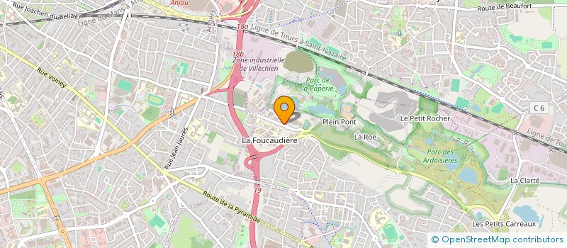 localisation de l'entreprise I C F  TRELAZE