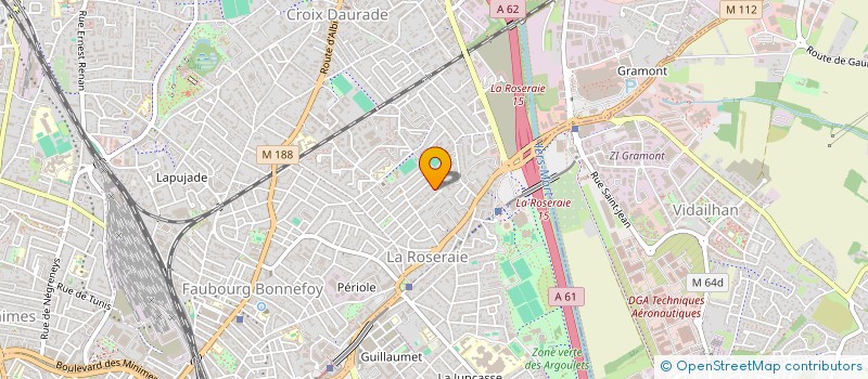 localisation de l'entreprise I.C.F. à TOULOUSE