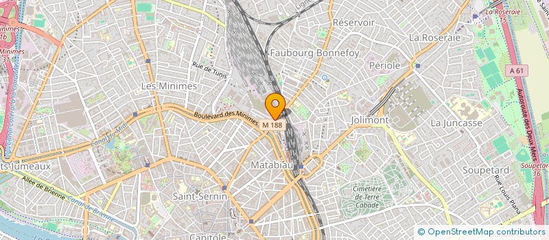 localisation de l'entreprise I.C.F à TOULOUSE