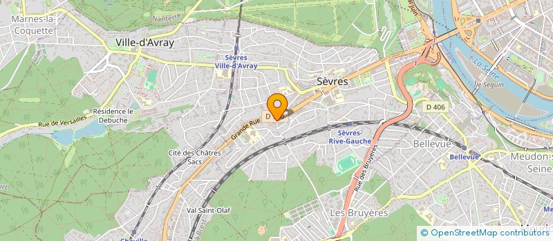 localisation de l'entreprise I.C.I. à SEVRES